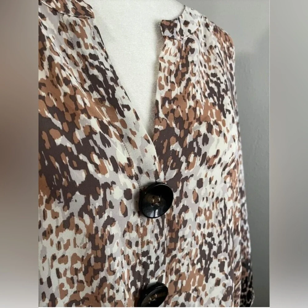 🚨NWOT Studio Woman JPR Tunic Blouse  Women 3X Animal Print 3/4 Sleeve - Picture 6 of 7
